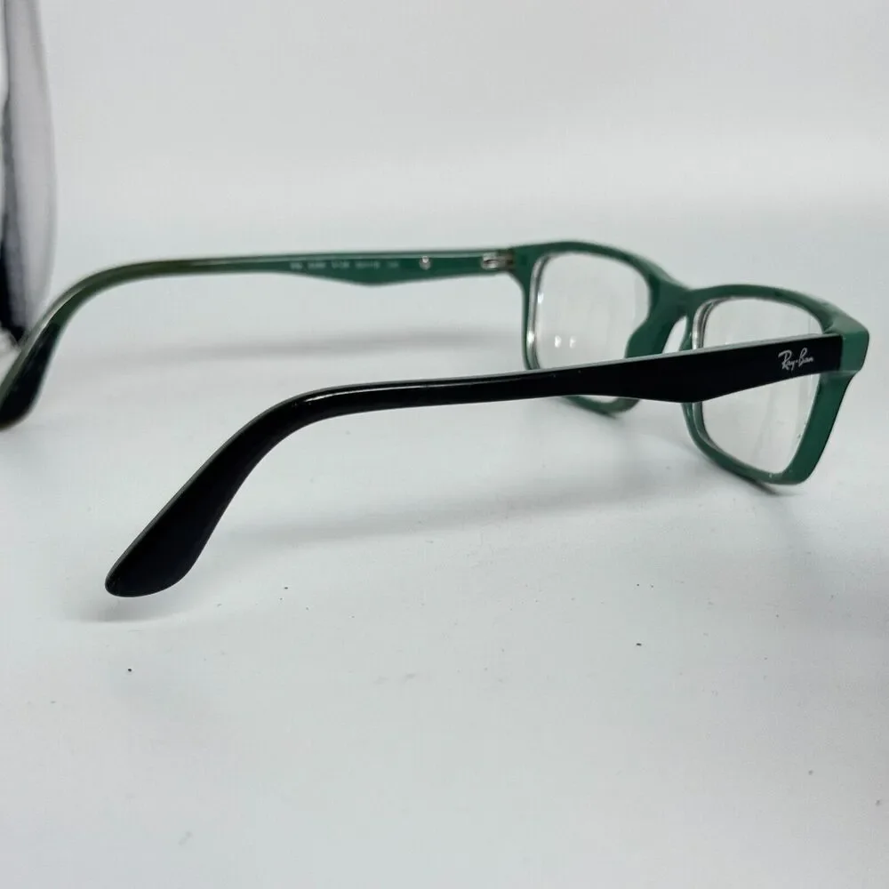 Ray-Ban RB 5288 5138 Eyeglasses Glasses Polished Black on Green 52-18-140 H16825